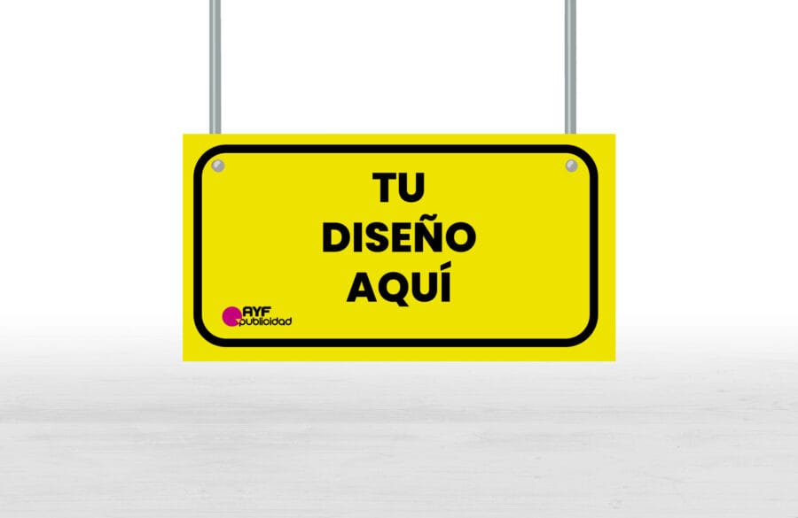 base letrero impreso mockup